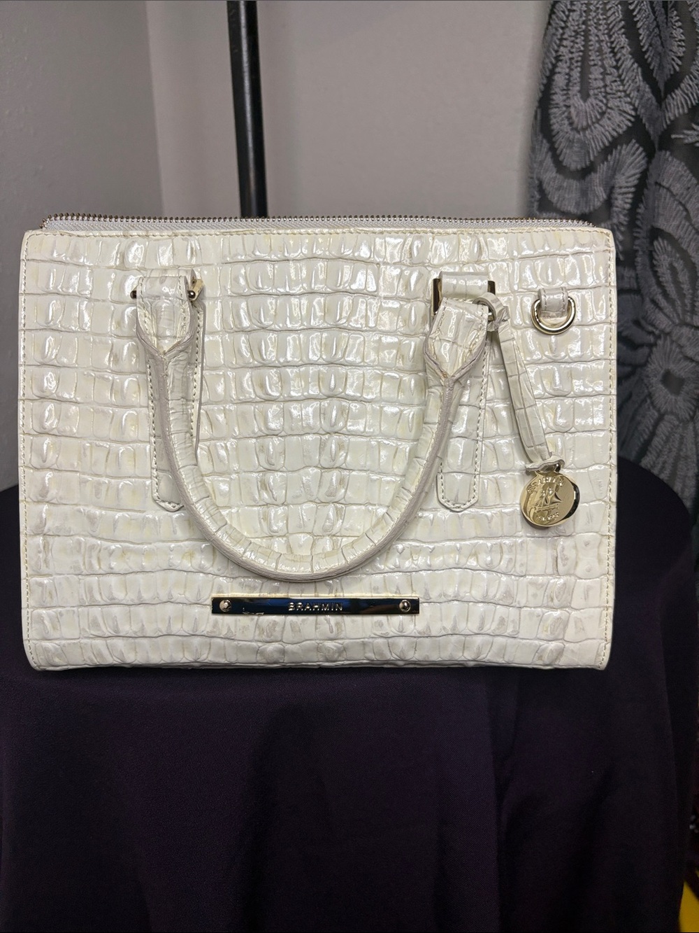 Brahmin Cami Anchor Melbourne Leather Satchel
**No Crossbody Strap**